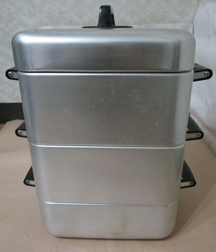 タテヤマ　アルミ　角蒸　蒸し器　26ｃｍ