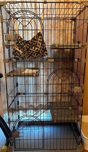 猫 3段  ケージ