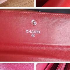 ✨正規品✨CHANEL　ﾛﾝｸﾞﾌﾗｯﾌﾟｳｫﾚｯﾄ　レッド　カメリア✨