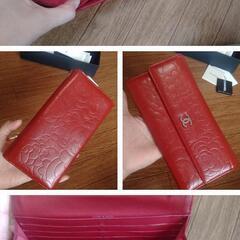 ✨正規品✨CHANEL　ﾛﾝｸﾞﾌﾗｯﾌﾟｳｫﾚｯﾄ　レッド　カメリア✨
