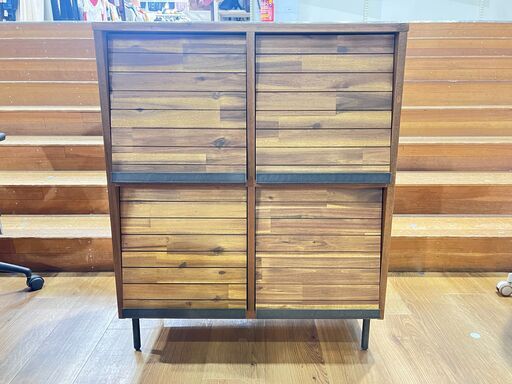 家具 生活家具 UNICO　レコードラック　SWELLA　ブラウン