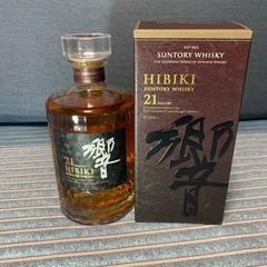 サントリー ウイスキー響 箱付き 未開封 古酒 黒ラベル 古酒・未開栓