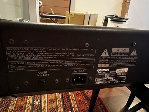受け渡し予定者決定 YAMAHA S80 キーボード スタンド 椅子付き