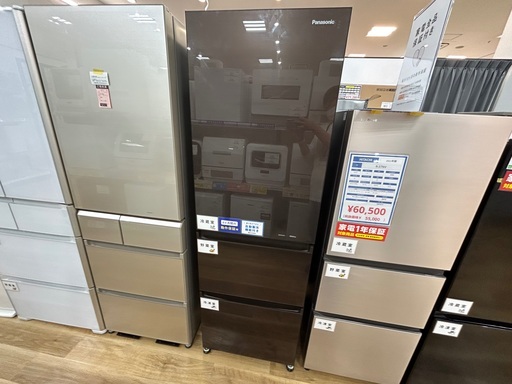 【6か月保証】Panasonicの3ドア冷蔵庫入荷しました！！