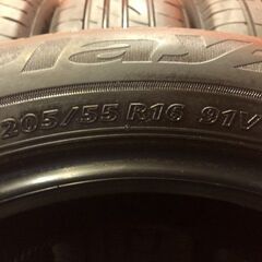 BS BRIDGESTONE Playz PXII プレイズ 205/55R16 16インチ 夏タイヤ 4本 20年製 バリ溝 レクサスIS トヨタ86 アイシス等　(VTP007)