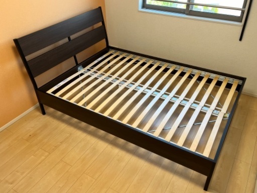 IKEA ダブルベッドフレーム トライシル TRYSIL 引き取り限定 説明書 
