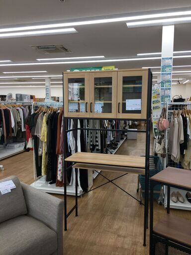 ★ジモティ割あり★  食器棚  W94×D41×H183 クリーニング済み SJ6673