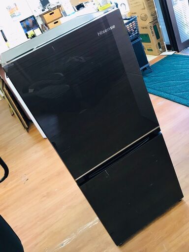 Hisense　ハイセンス　ノンフロン冷凍冷蔵庫　HR-G13B-BR　134L　2021年製　ブラウン