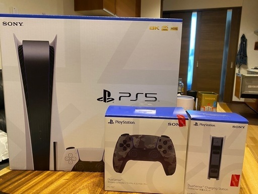 PS5本体一式+コントローラー+充電器(保証書付)