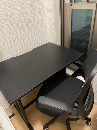 昇降式　ゲーミングデスク　黒