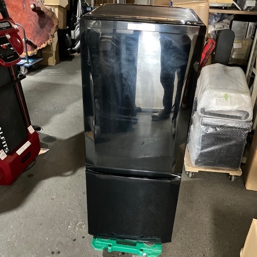 O2408-422 三菱ノンフロン冷凍冷蔵庫 MR-P15D-B 2019年製 146L 2ドア キズ汚れ有り