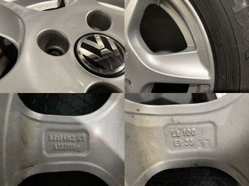 【DUNLOP WINTER MAXX WM02 165/70R14】スタッドレス【BORBET ボルベット 14インチ 5J4HPCD100+35】20年製 VW純正キャップ up!等　(MTA741)クレジットカード QRコード決済可能 DUNLOP WINTER MAXX WM02 165/70R14】スタッドレス【BORBET ボルベット