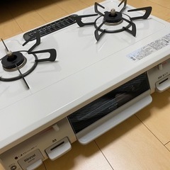 リンナイ製ガステーブル　都市ガス　右強火力（美品）