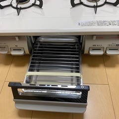 リンナイ製ガステーブル　都市ガス　右強火力（美品）