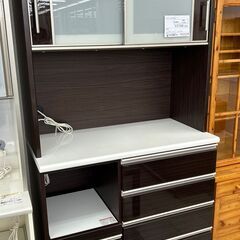 ★ジモティ割あり★ NITORI レンジボード 茶 H206×D51×W100 クリーニング済み TC1009 ☆ジモティ割あり☆ NITORI レンジボード 茶 H206×D51×W100