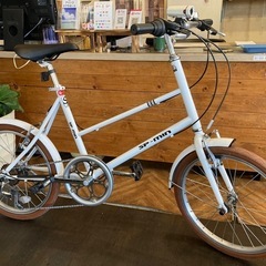 SALE！8月末まで防犯登録無料！】6段変速 20インチミニベロ ホワイト