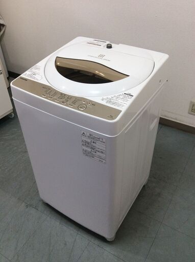 JT9330【TOSHIBA/東芝 5.0㎏洗濯機】美品 2019年製 AW-5G8 家電 洗濯 簡易乾燥付