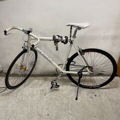 ◆🔶お持ち帰り限定・特別価格🔶◆LE PINEAU ルピノー ドロップハンドル ピストバイク 白 軽量アルミ デザイナー ホワイト 自転車 カスタム