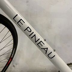 ◆🔶お持ち帰り限定・特別価格🔶◆LE PINEAU ルピノー ドロップハンドル ピストバイク 白 軽量アルミ デザイナー ホワイト 自転車 カスタム