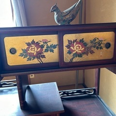 家具 鎌倉彫り 茶箪笥 和箪笥 昭和レトロ