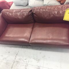新入荷！！ 2人用レザーソファー ブラウン 幅(W)1850mm × 奥行(D)750mm ×