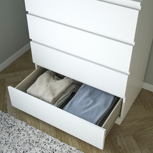 （キャンセル待ち）新品 MALM マルム IKEA イケア チェスト（引き出し×4）, ホワイト タンス 引き出し 収納