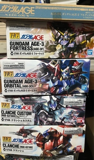 ガンダムAGEプラモセット