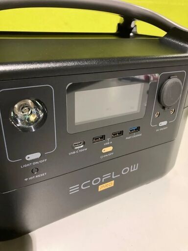 防災　キャンプ　ECOFLOW ポータブル電源 river pro　ソーラーで電力自活も可能