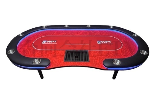 新品未使用 LEDポーカーテーブル　WPTレッドデザイン 　カジノテーブル 新品未使用 LEDポーカーテーブル WPTレッド 新品未使用 LEDポーカー