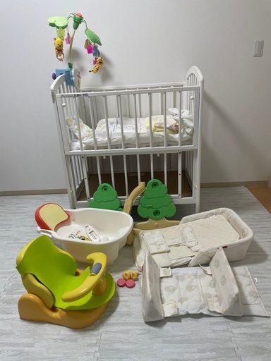 ベビー寝具、お風呂　７点セット