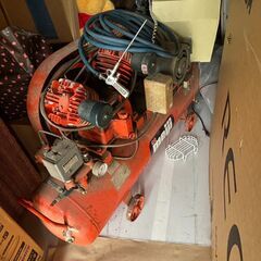 【直接引取限定】千葉市 MEIJI 明治 エアーコンプレッサー 80L GH-3B Air Compressor