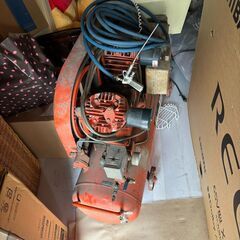 【直接引取限定】千葉市 MEIJI 明治 エアーコンプレッサー 80L GH-3B Air Compressor