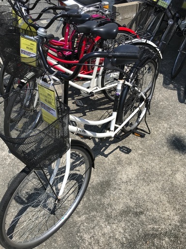 Leeds 26インチ自転車　白