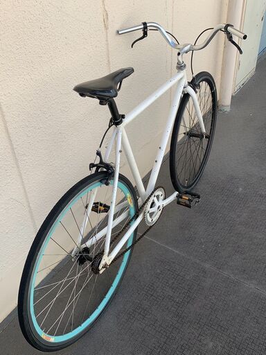 ピスト クロスバイク ちょこ、シンプルなブラックピストバイク クロス