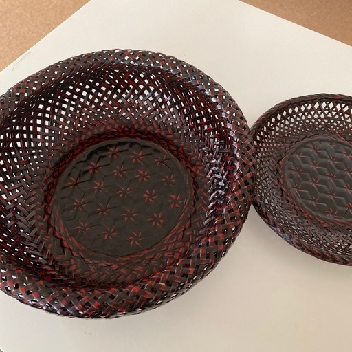 藍胎漆器　籠セット