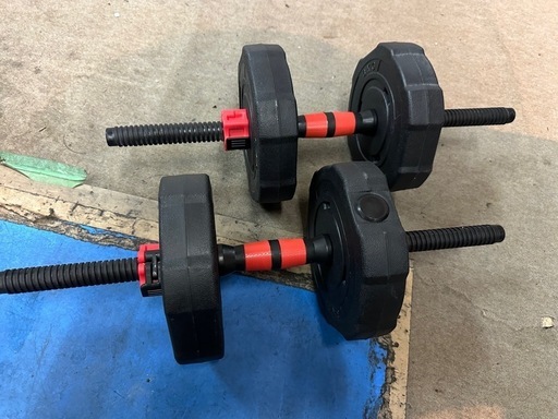 steady バーベルにもダンベルにも　重り39kg ベンチセット