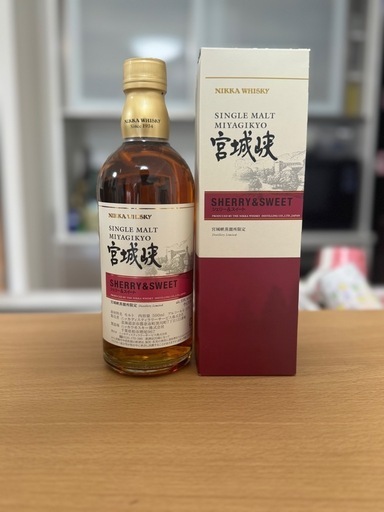 【宮城峡蒸溜所限定】宮城峡 シェリー\u0026スイート 500ml ニッカウヰスキー 箱あり