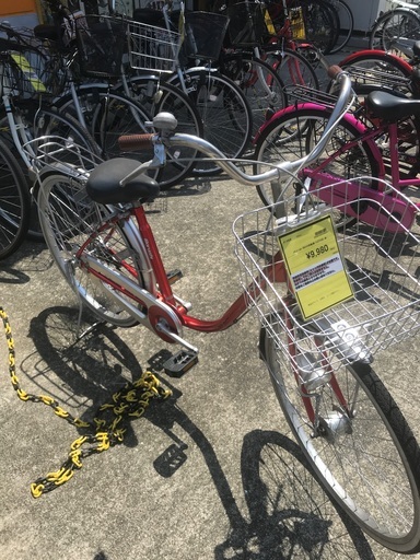 cherish 26インチ自転車 赤