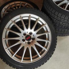 スバル 215/45R17インチIG50中古 PCD:100 5穴 スタッドレスタイヤ 
