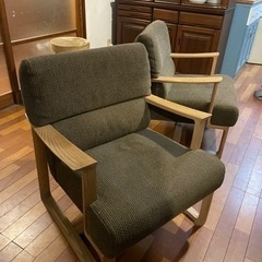 ジャンク品 カリモク1人掛けソファ ジャンク品 カリモク1人掛けソファ