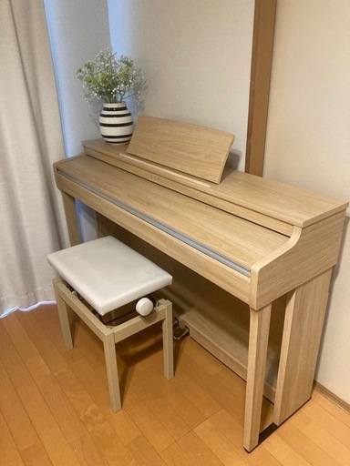 KAWAI 電子ピアノ　北欧系インテリア　馴染みカラー