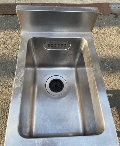 業務用 1槽シンク 幅300×奥450×高さ850+100(mm) BG付き バックガード