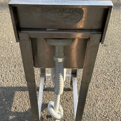 業務用 1槽シンク 幅300×奥450×高さ850+100(mm) BG付き バックガード付き 一層シンク 一層 1層 一槽 厨房機材 厨房機器 店舗用品 大阪