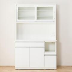 【5/17まで】キッチンボード 食器棚　レジューム　幅120 楽天市場】[幅120cm] キッチンボード ( レジューム120-2TF-H WH/120