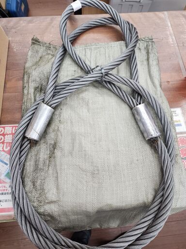 【引取限定】ワイヤロープスリング　杉本製作所　28ｍｍ　4ｍ　６×24％ 【安佐北店】【中古】