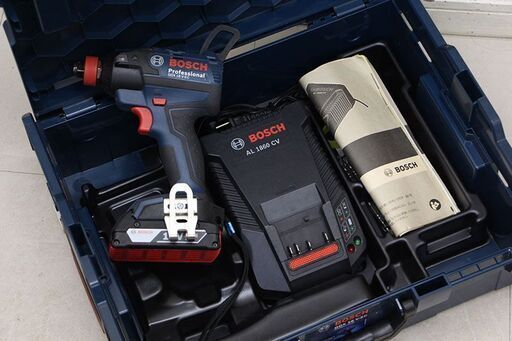 BOSCH ボッシュ GDX 18 V-EC バッテリー インパクトドライバー 本体・バッテリー・充電器・ケース (D5976wY)