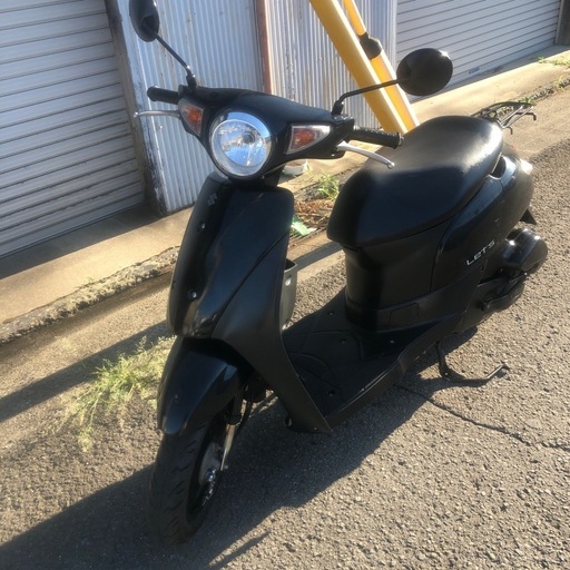 SUZUKI新型レッツ男前ブラック空冷４ストインジェクション