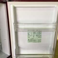 冷蔵庫 アクア AQR-17K 2021 AQUA 2ドア冷蔵庫 168L 赤色 一人暮らし レッド