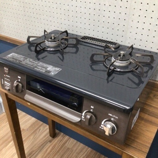 ガスコンロ 都市ガス用 パロマ IC-S37BM-L 2018年製 水無し片面焼き