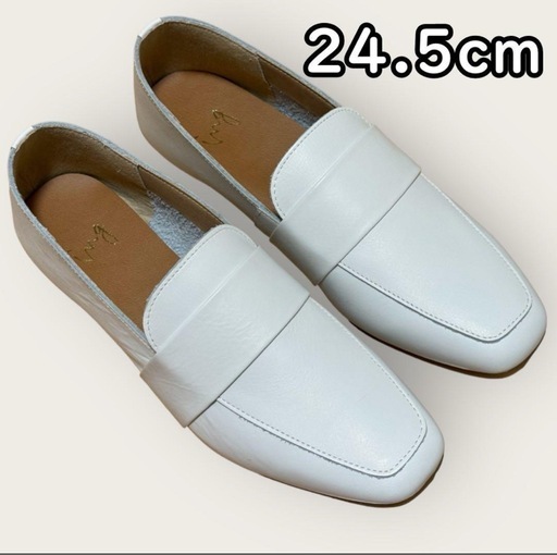 イング ing  ローファー IGME32186E  ホワイト 24.5cm